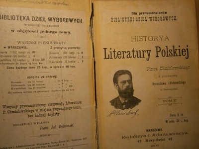 HISTORIA LITERATURY POLSKIEJ CHMIELOWSKI 1900