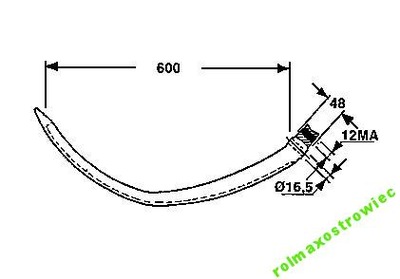 IGŁA IGLICA PRASY NEW HOLLAND 900 920 930 376 377