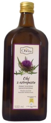 Olej z OSTROPESTU tłoczony na zimno 500ml Olvita