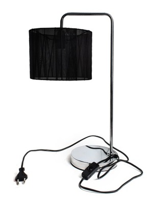 Czarna lampa nocna minimalistyczna nowoczesna