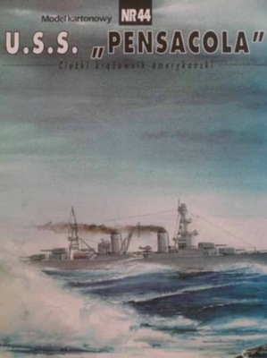 Model Card nr 44 Ciężki krążownik USS Pensacola