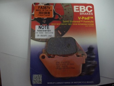 SABOTS DE FREIN DE FREIN EBC FA387V - milautoparts-fr.ukrlive.com