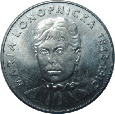 Moneta 20 zł złotych Konopnicka 1978 r ładna