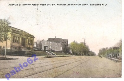 BAYONNE N.J. (USA) - pocztówka z 1914 roku.