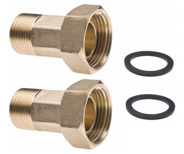 ŚRUBUNEK DO WODOMIERZA LICZNIKA 1/2'' MOSIĘŻNY KPL 2szt