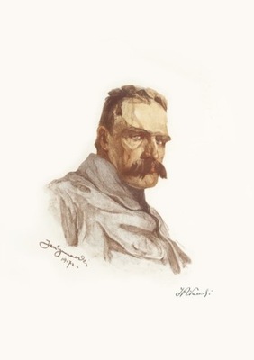 Józef Piłsudski Portret Gumowski 1917 PLAKAT OBRAZ