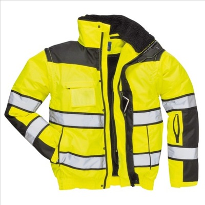 VESTE ENDOMMAGÉE BOMBER NOIR JAUNE - milautoparts-fr.ukrlive.com