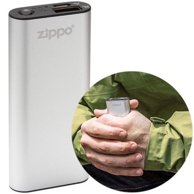 Powerbank Ogrzewacz do rąk Zippo srebrny
