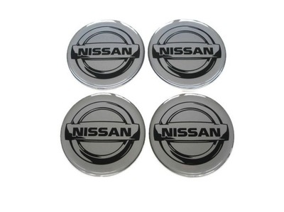Nissan 70mm EMBLEMATY NAKLEJKI KOLPAKI ALU FELGI