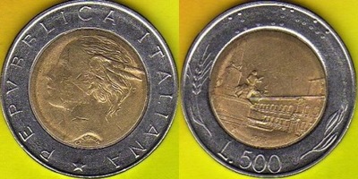 WŁOCHY 500 Lira 1995 r.