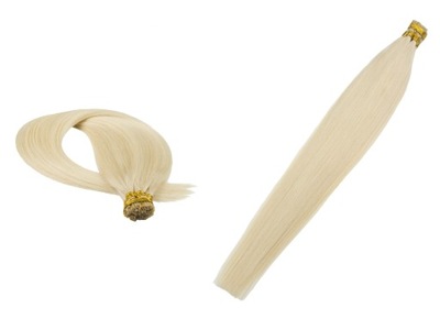 WŁOSY NATURALNE EUROPEJSKIE 60CM 100 sztuk 0,8g