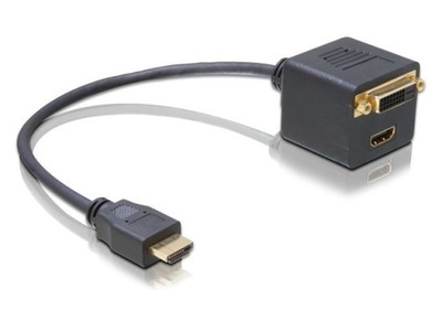 Splitter HDMI to HDMI DVI Rozdzielacz Kabel Adapte