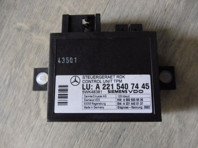 MERCEDES W221 MODULE CONTROL UNIT PRESSURE 2215407445 - milautoparts-fr.ukrlive.com