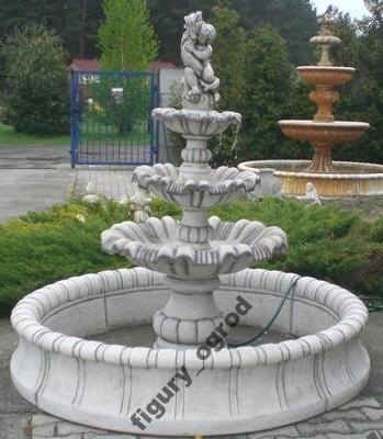FONTANNA OGRODOWA BETONOWA M10 Z BASENEM 180CM