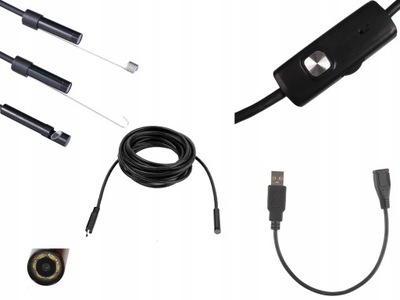 Endoskop kamera inspekcyjna Android Windows 10m