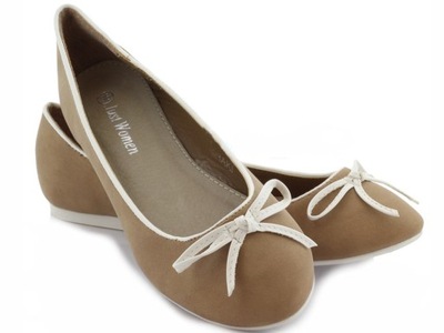 BALERINKI BALETKI KOKARDKA *JW.30*KHAKI r.37