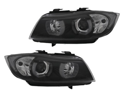 Фары фары ксенон кольцо u 3d led angel eyes тюнинг bmw 3 e90 e91 2004- фото №1