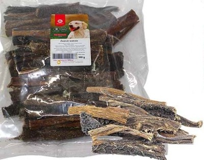 ŻWACZE WOŁOWE DLA PSA GRYZAK PAKOWANE 500g