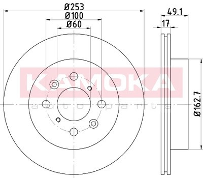 KAMOKA DISC BRAKE PRZED.WENT. - milautoparts-fr.ukrlive.com