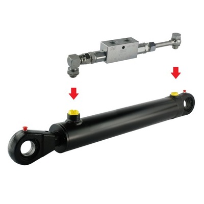 AMORTISSEUR CYLINDRE HYDRAULIQUE 2-STR 63/36 SKOK 400 L680 + SERRURE HYDROLIDER - milautoparts-fr.ukrlive.com