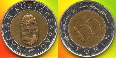 Węgry - 100 Forint 1996 r.
