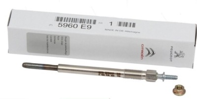 Renault оригинальный номер 5960e9 свеча накаливания. фото №1