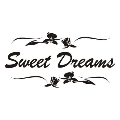 Napis na ścianę sypialni cytat Sweet Dreams - 254
