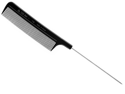 Grzebień fryzjerski z metalowym szpikulcem do czesania modelowania EUROSTIL