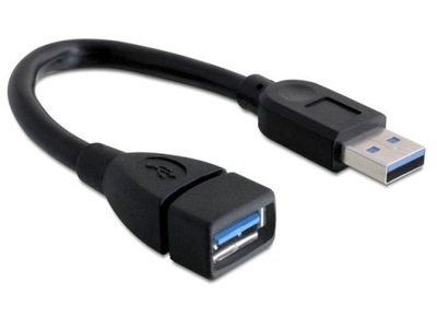 PRZEDŁUŻACZ USB 3.0 TYPU A MĘSKO-ŻEŃSKI AM-AF 15CM