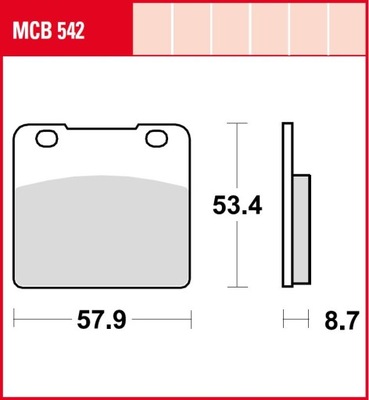 SABOTS DE FREIN DE FREIN AVANT MCB542 SUZUKI VL1500 VS600 RG500 - milautoparts-fr.ukrlive.com