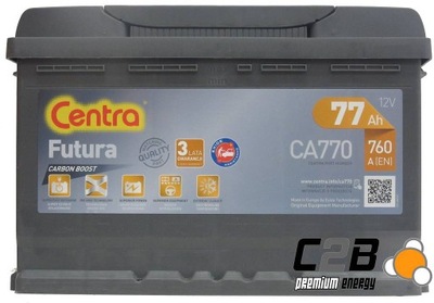 AKUMULATOR CENTRA FUTURA 77Ah 74 75A Żyrardów C2B