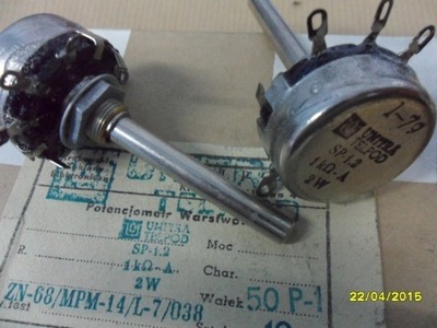 Potencjometr obrotowy 1 K-A - 2W typ SP-1.2 - TELPOD