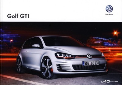 Volkswagen Vw Golf GTi prospekt 2014 Czechy 