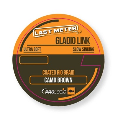 Prologic Gladio Link Coated Rig Braid Camo Brown 20lb/15m