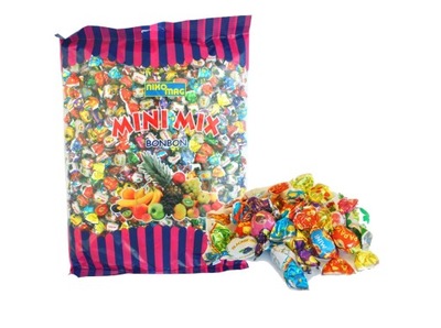Cukierki MINI MIX Bonbon Landrynki Mieszanka 1kg mini cukierki karmelki