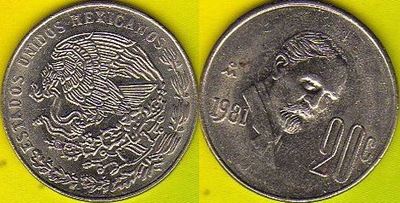 MEKSYK 20 Centavo 1981 r.