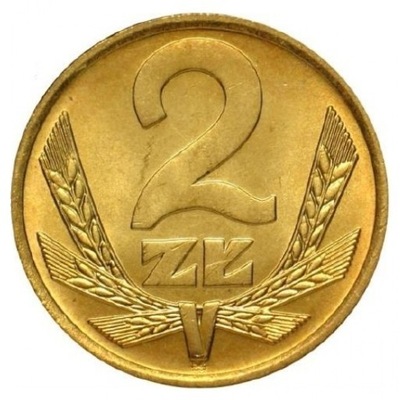2 zł złote 1987 mennicza mennicze