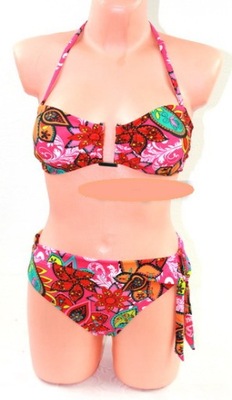Strój kąpielowy bikini bandeau wkładki kolor 36