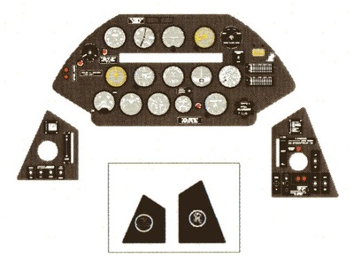 Tablica przyrządów kokpit do F4U-5 YMA4841 Yahu