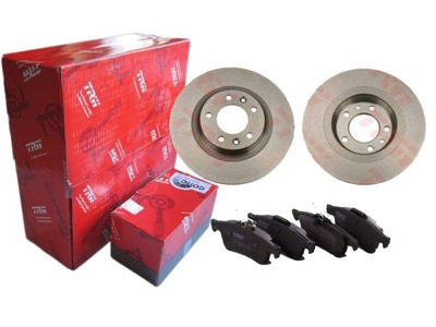 2× DISQUE DE FREIN ARRIÈRE GAUCHE/DRTOITE ÇA VA DO: CITROEN C5 3 PEUGEOT 407 407/KOMBI + TRW KLOCEK DE FREIN KIT - milautoparts-fr.ukrlive.com