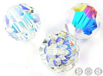 5000 Swarovski Round 12mm Crystal AB