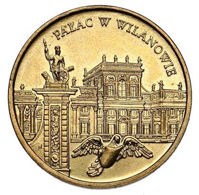 Moneta 2 zł Pałac w Wilanowie