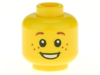 LEGO Główka uśmiech piegi 3626cpb0471 żółta