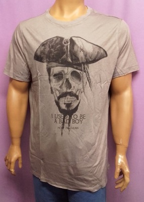 KOSZULKA T-SHIRT MĘSKA CZASZKA PIRAT MARKOWA XXL