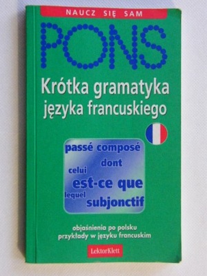 Krótka gramatyka francuski PONS