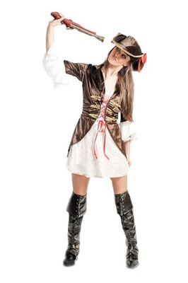 Strój Piratki Kostium Piratka Pirat Kapitanka M/L