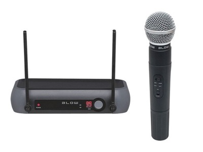2 x Mikrofon bezprzewodowy odbiornik BLOW zestaw VHF