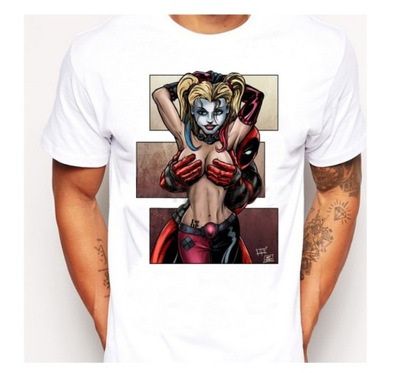 KOSZULKA DEADPOOL HARLEY QUINN MARVEL L
