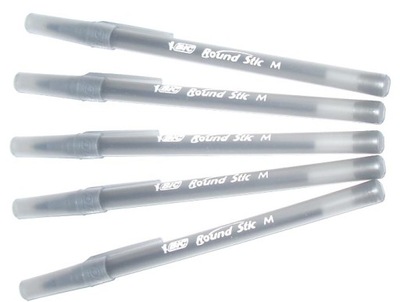 BIC DŁUGOPIS ROUND STIC CZARNY 5SZT DŁUGOPISY