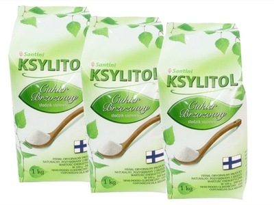 KSYLITOL 3kg fiński 100% cukier brzozowy ekonom